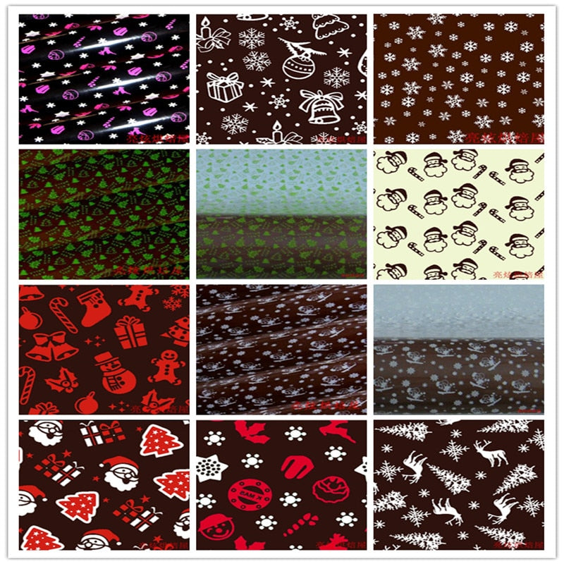 2018 new christmas exclusively for products bakeware food chocolate transfer sheet for paper 10 pcs/bag