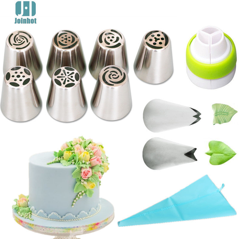 Russian Decorating Mouth Set 7 Pieces 9 Pieces 11 Pieces 22 Pieces Set Flower Mouth Set Baking Tools for Cakes  Kitchen Product